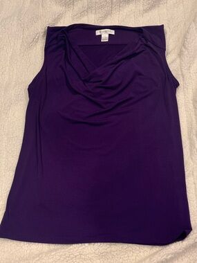 Motherhood Maternity Purple Top Size Small Sleeveless perfect layering staple